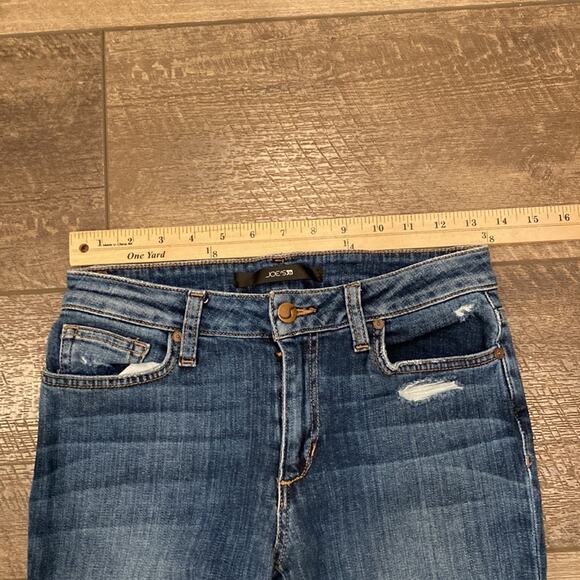 JOE'S JEANS Low Rise Distressed Skinny Jeans Size 26 - Picture 5 of 7
